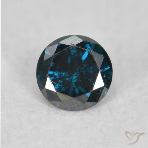 0.04ct 자연스러운 파란색 다이아몬드, 둥근, VS-SI