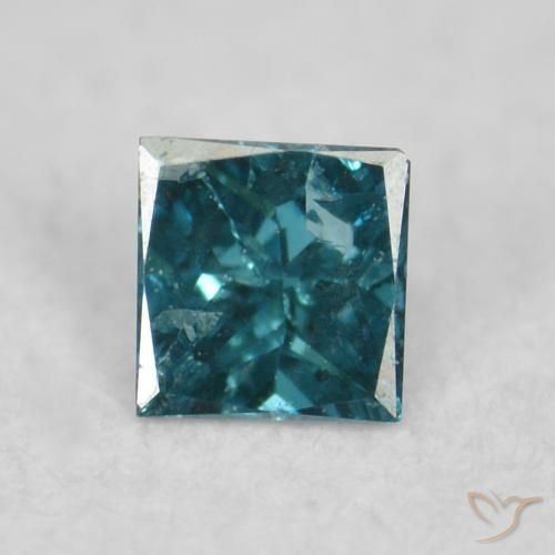 0.03ct 자연스러운 파란색 다이아몬드, 정사각형, VS-SI