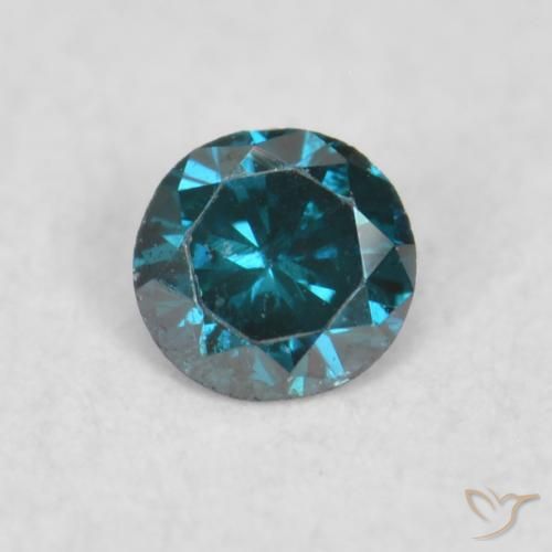 0.03ct 자연스러운 파란색 다이아몬드, 둥근, VS