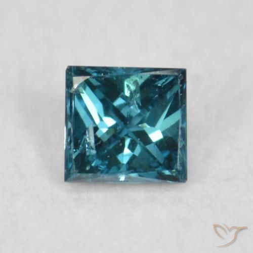 0.03ct 자연스러운 파란색 다이아몬드, 정사각형, VS