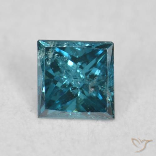 0.04ct 자연스러운 파란색 다이아몬드, 정사각형, VS