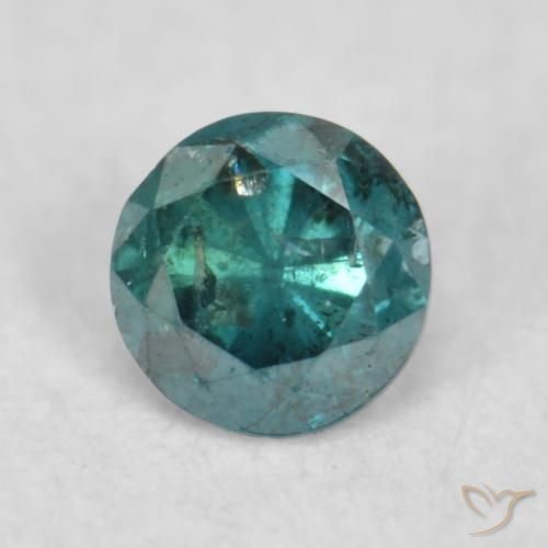 0.08ct 자연스러운 녹색 다이아몬드, 둥근, SI