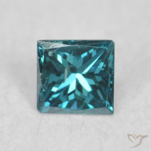 0.06ct 자연스러운 파란색 다이아몬드, 정사각형, VS