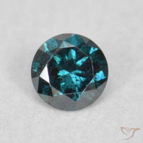 0.05ct 자연스러운 파란색 다이아몬드, 둥근, VS