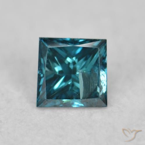 0.07ct 자연스러운 파란색 다이아몬드, 정사각형, VS