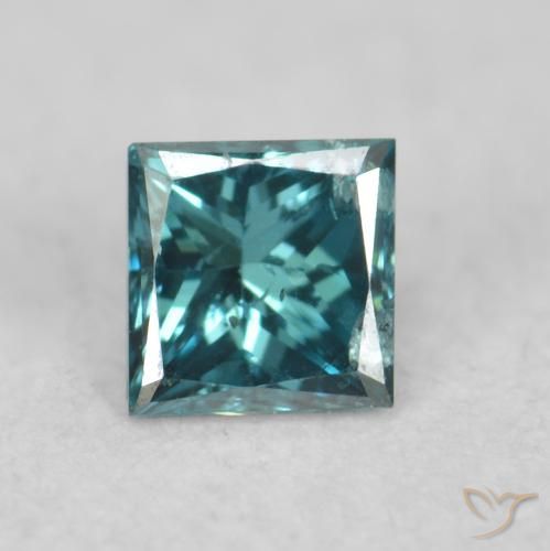 0.08ct 자연스러운 파란색 다이아몬드, 정사각형, VS