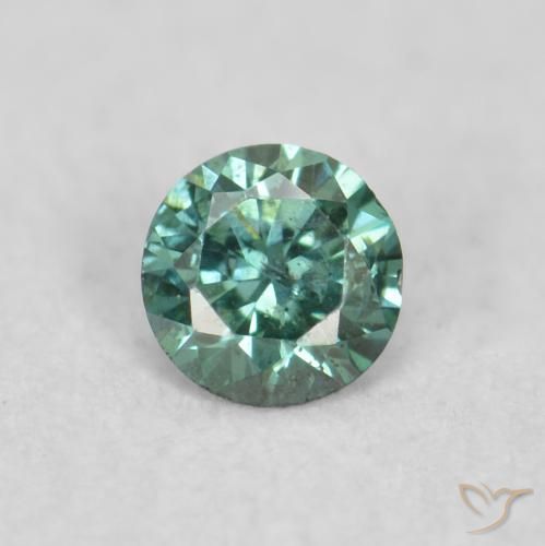 0.05ct 자연스러운 녹색 다이아몬드, 둥근, VS