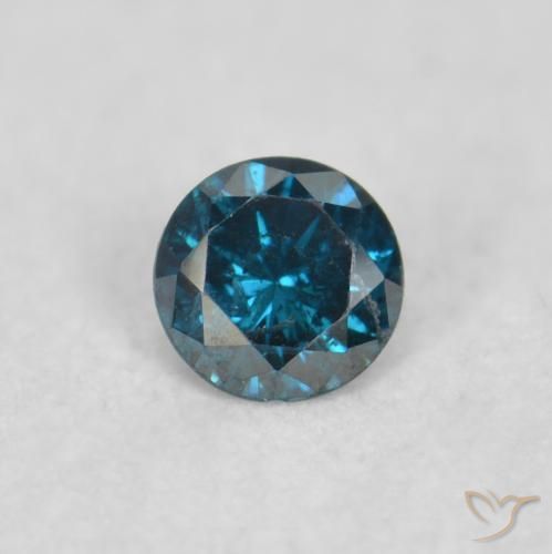 0.03ct 자연스러운 파란색 다이아몬드, 둥근, VS