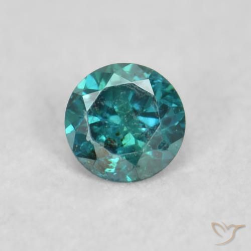 0.04ct 자연스러운 파란색 다이아몬드, 둥근, VS