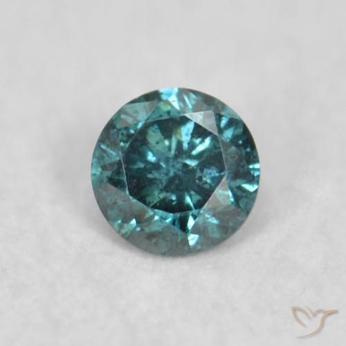 0.05ct 자연스러운 파란색 다이아몬드, 둥근, VS