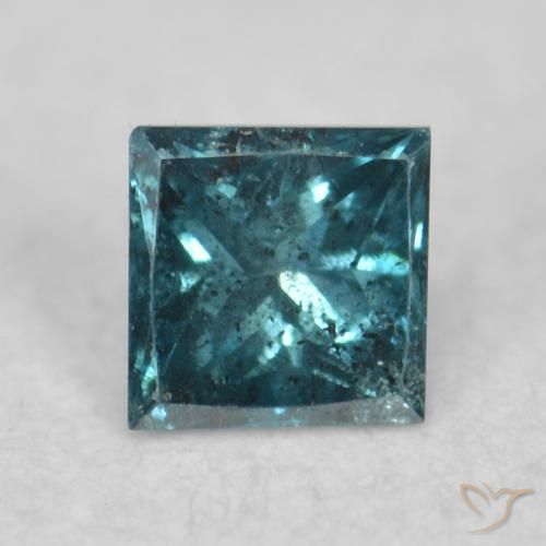 0.08ct 자연스러운 파란색 다이아몬드, 정사각형, VS