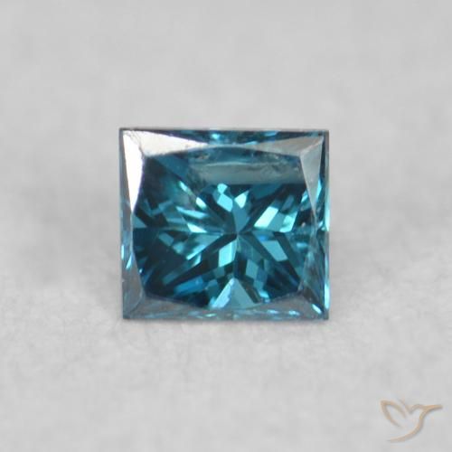 0.04ct 자연스러운 파란색 다이아몬드, 정사각형, VS
