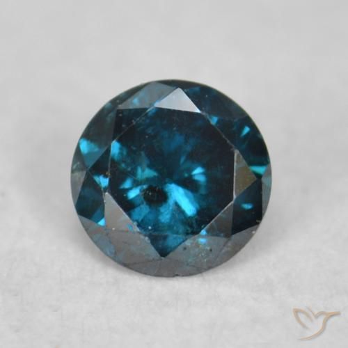 0.06ct 자연스러운 파란색 다이아몬드, 둥근, VS