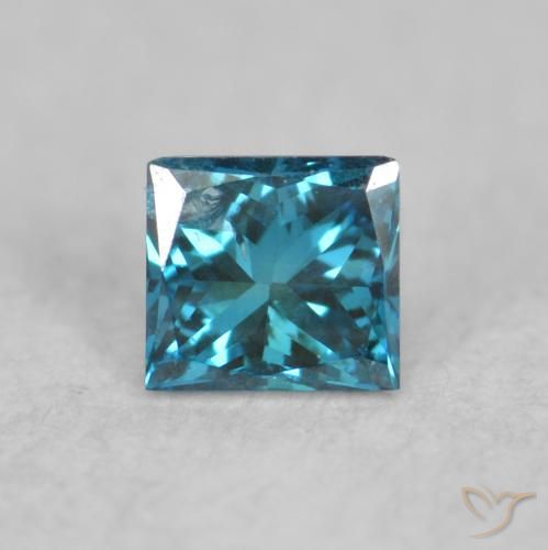0.06ct 자연스러운 파란색 다이아몬드, 정사각형, VS-SI