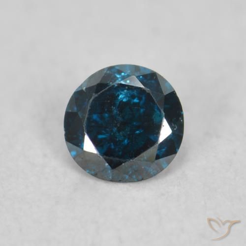 0.06ct 자연스러운 파란색 다이아몬드, 둥근, VS-SI