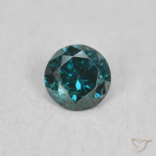 0.03ct 자연스러운 파란색 다이아몬드, 둥근, VS-SI