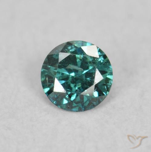0.06ct 자연스러운 녹색 다이아몬드, 둥근, VS-SI