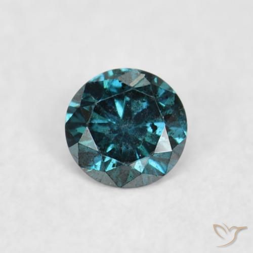 0.05ct 자연스러운 파란색 다이아몬드, 둥근, VS