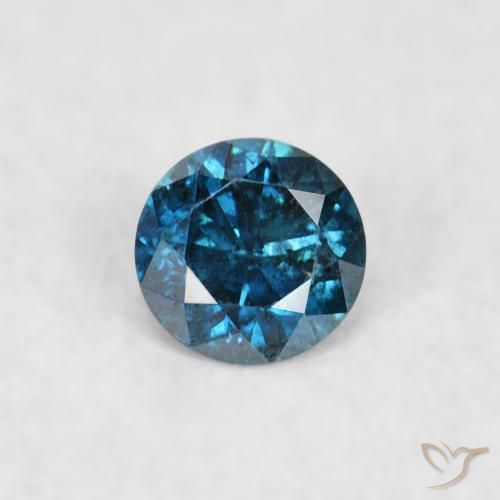 0.04ct 자연스러운 파란색 다이아몬드, 둥근, VS
