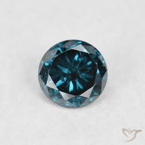 0.05ct 자연스러운 파란색 다이아몬드, 둥근, VS