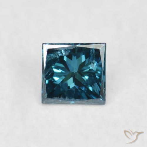 0.07ct 자연스러운 파란색 다이아몬드, 정사각형, VS