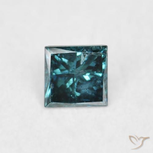 0.06ct 자연스러운 파란색 다이아몬드, 정사각형, VS