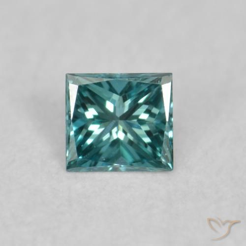 0.03ct 자연스러운 녹색 다이아몬드, 정사각형, VVS-VS