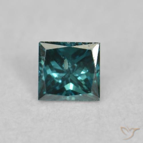 0.03ct 자연스러운 파란색 다이아몬드, 정사각형, VVS-VS