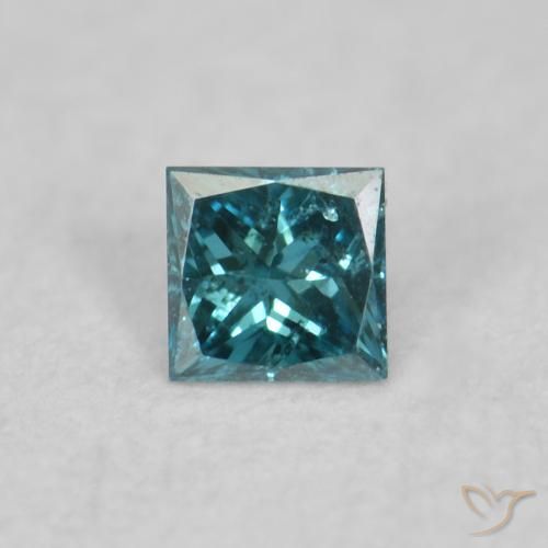 0.02ct 자연스러운 파란색 다이아몬드, 정사각형, VVS-VS