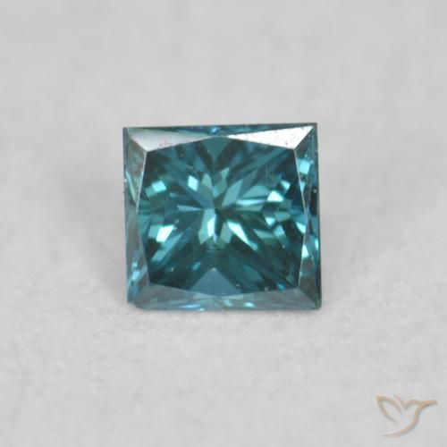 0.04ct 자연스러운 파란색 다이아몬드, 정사각형, VVS-VS