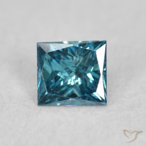 0.05ct 자연스러운 파란색 다이아몬드, 정사각형, VVS-VS