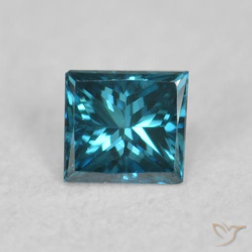 0.06ct 자연스러운 파란색 다이아몬드, 정사각형, VVS-VS