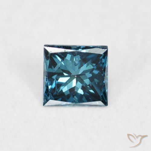 0.06ct 자연스러운 파란색 다이아몬드, 정사각형, VVS-VS