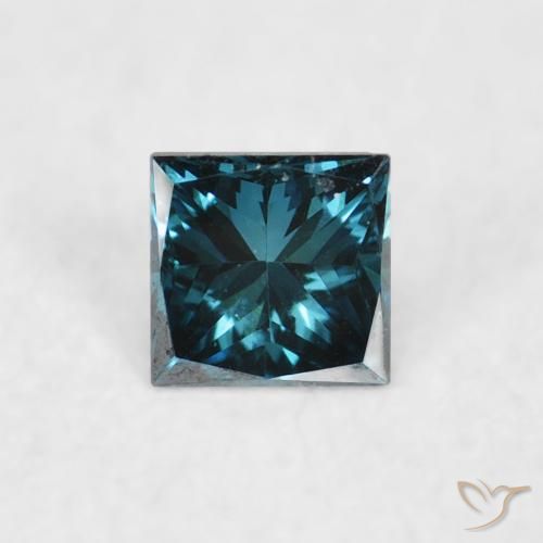 0.07ct 자연스러운 파란색 다이아몬드, 정사각형, VS-SI