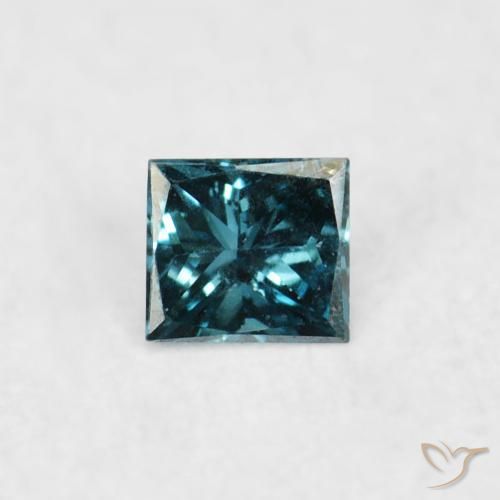 0.03ct 자연스러운 파란색 다이아몬드, 정사각형, VVS-VS