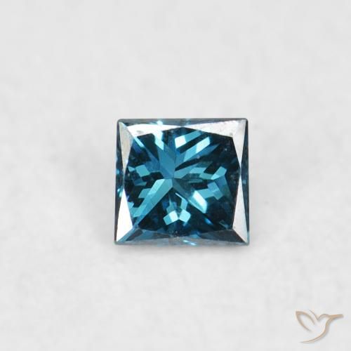 0.02ct 자연스러운 파란색 다이아몬드, 정사각형, VVS-VS