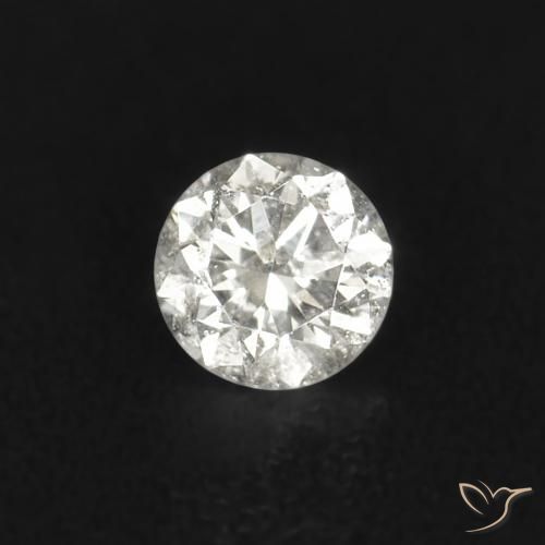 0.02캐럿 천연 I 다이아몬드, 라운드 컷, 2.00 mm, SI