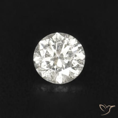 0.02캐럿 천연 I 다이아몬드, 라운드 컷, 2.00 mm, SI