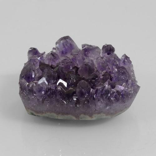 72.22캐럿 천연 딥 바이올렛 드루지 아메시스트, 멋진 모양, 35.5×31 mm, 불투명체