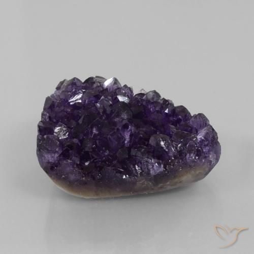 74.48ct 자연스러운 다크 바이올렛 드루지 자수정, 팬시한, 불투명체