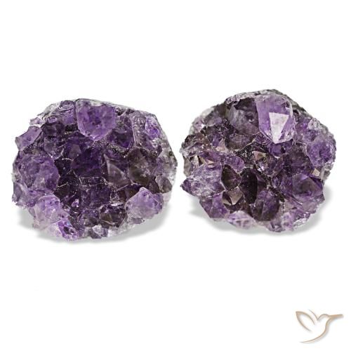 11.85캐럿 천연 미디엄 바이올렛 드루지 아메시스트 보석, 멋진 모양, 12.3×10.5 mm, 불투명체