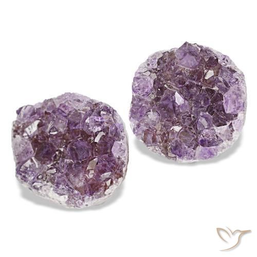 14.93캐럿 천연 미디엄 바이올렛 드루지 아메시스트 보석, 멋진 모양, 13.1×11.6 mm, 불투명체