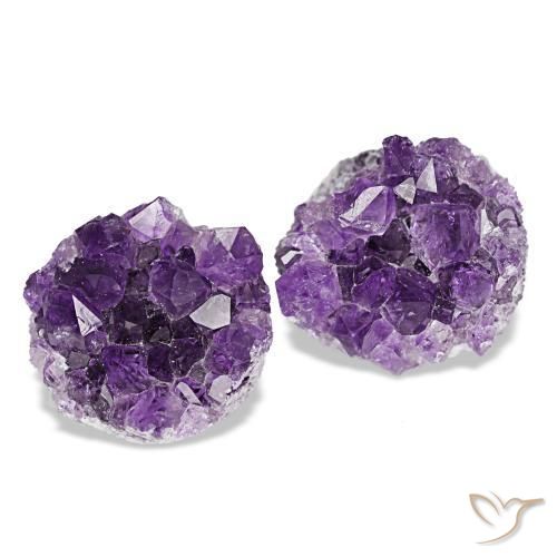 15.65캐럿 천연 딥 바이올렛 드루지 아메시스트 보석, 멋진 모양, 12.8×12 mm, 불투명체