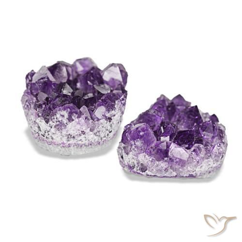 15.65캐럿 천연 딥 바이올렛 드루지 아메시스트 보석, 멋진 모양, 12.8×12 mm, 불투명체