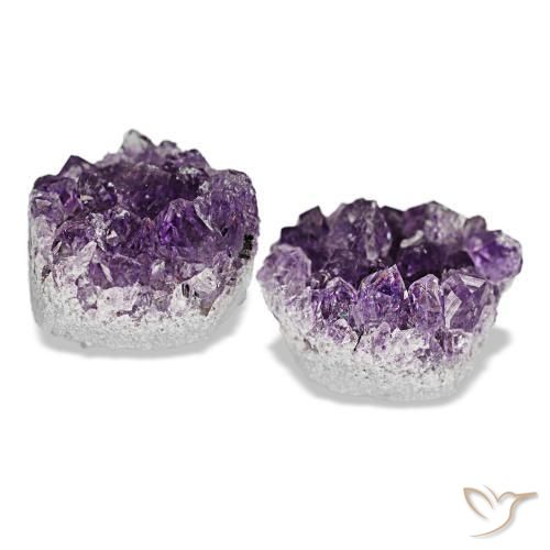 21.44캐럿 천연 딥 바이올렛 드루지 아메시스트 보석, 멋진 모양, 15.3×13.7 mm, 불투명체