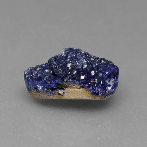 2.81캐럿 천연 블루 드루지 아주라이트, 멋진 모양, 10.3×8.4 mm, 불투명체