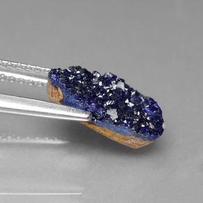 2.56캐럿 천연 파란색 드루지 남동석, 멋진 모양, 불투명체