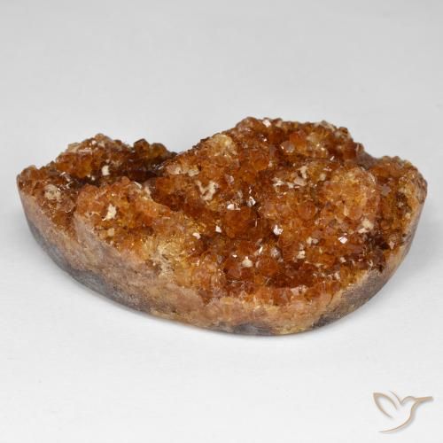 91.49ct 자연스러운 짙은 붉은 오렌지 드루지 시트린, 팬시한, 불투명체