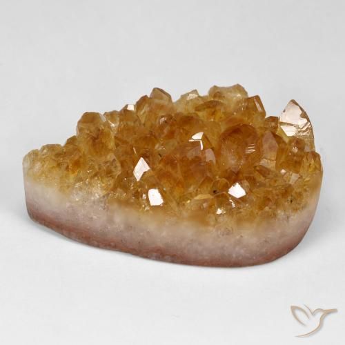67.28ct 자연스러운 미디엄 오렌지 드루지 시트린, 배 모양, 불투명체