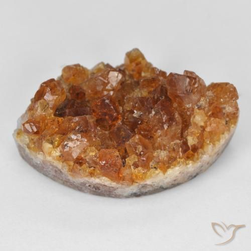 23.62ct 자연스러운 어스 오렌지 드루지 시트린, 보석, 불투명체